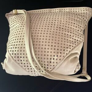 Brio Vintage Perforated Leather Shoulder Bag